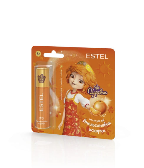 Масло для губ ESTEL ЦАРЕВНЫ «Апельсиновая искорка» для детей