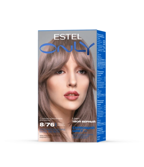 Ледяная карамель | Светло-русый коричнево-фиолетовый EO8/76