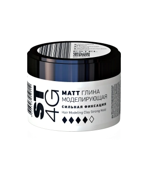 МАТТ глина моделирующая для волос ST4G Сильная фиксация