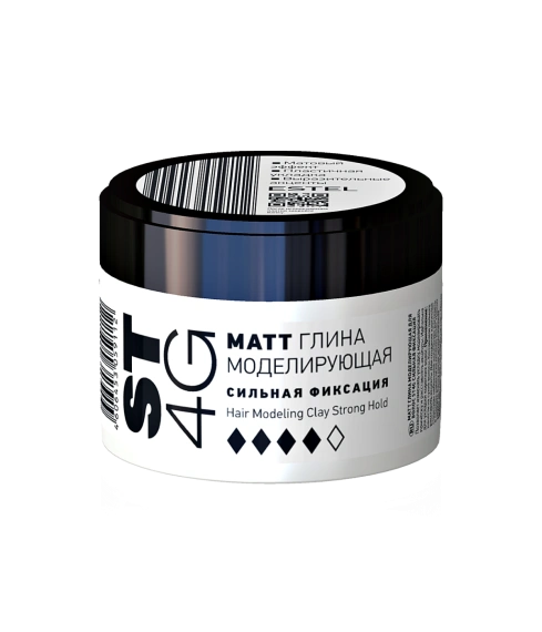 МАТТ глина моделирующая для волос ST4G Сильная фиксация
